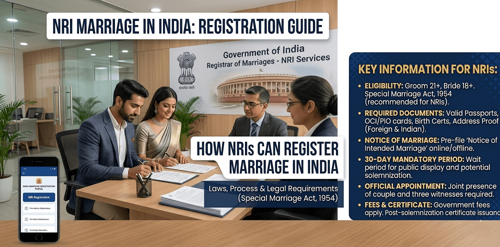 Indian government office assisting citizens and NRIs with sale deed registration paperwork